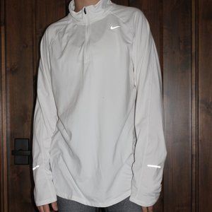Nike DriFit White Quarter Zip